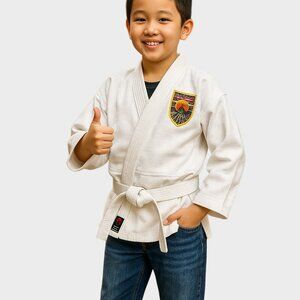 Bushido Martial Arts Gi Jacket Kids 000 /110 White Karate Uniform Top